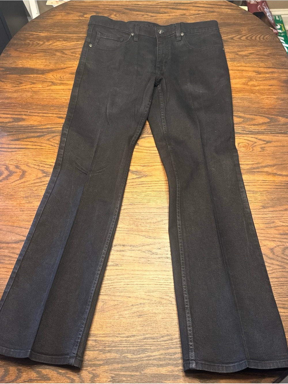 Cody James Men’s Black Dark Wash Denim Jeans Straight Leg Stretch 5-Pocket 38x34